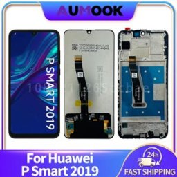 AUMOOK Per Huawei P Smart 2019 Display LCD Touch Screen Digitizer Assembly Con Telaio POT-LX1 POT-LX3 Schermo LCD Sostituire Parti di Riparazione