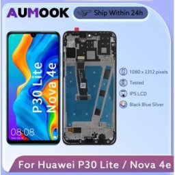 AUMOOK Display LCD per Huawei P30 Lite Nova 4e, Touch Screen Digitizer 6.15" MAR-AL00 MAR-TL00 MAR-LX2, Parti di Ricambio Testate, Offerta Speciale