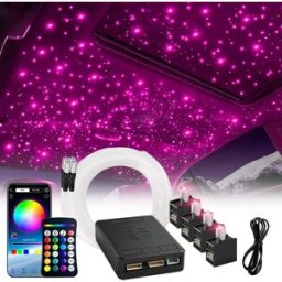 VASTFIRE Kit Cielo Stellato per Auto RGBW 12V 16W 2026 Nuovo con Controllo APP, 1/2/4 Split, Luci Atmosfera Fibra Ottica per Tetto/Cielo Auto