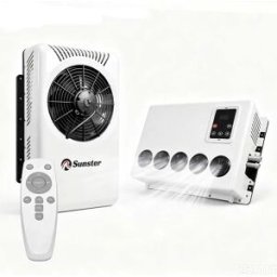NONE Condizionatore d'aria da parcheggio per camion di grandi dimensioni a raffreddamento rapido da 10500 BTU, condizionatore d'aria da parcheggio elettrico 12V 24V per cabina camper.