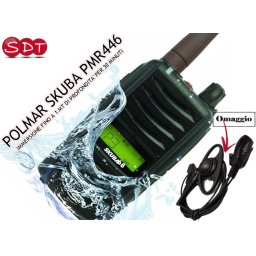 POLMAR SKUBA PMR446 UHF PORTATILE IMPERMEABILE IP-68 ANCHE IN VERSIONE EXPORT 5 W + SCRAMBLER