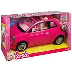 Auto Fiat 500 Di Barbie Rosa