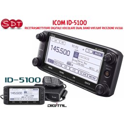 ICOM ID-5100 RICETRASMETTITORE DIGITALE VEICOLARE DUAL BAND VHF/UHF RICEZIONE VV/UU