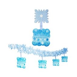 Festone Battesimo Celeste