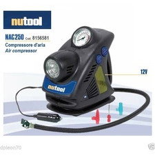 gonfiatore compressore ad aria elettrico 12v nutool nac250 x palloni, ruote ecc compressori - idropulitrici