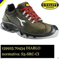 scarpa bassa lavoro antinfortunistica diadora utility diablo s3-src-ci verde rabbia calzature diadora