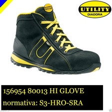 scarpe antinfortunistiche diadora utility active hi glove s3-hro-sra nero 156954-80013 calzature diadora