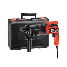 trapano martello tassellatore e scalpellatore sds plus 550w 1.6j con accessori kd885kc black & decker forare demolire scanalare