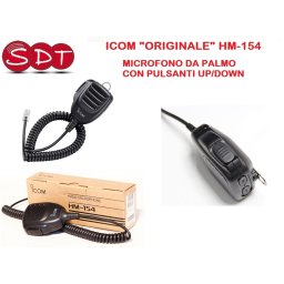 HM-154 MICROFONO DA PALMO ICOM ORIGINALE CON PULSANTI UP/DOWN