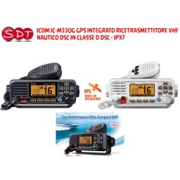 ICOM IC-M330G GPS INTEGRATO RICETRASMETTITORE VHF NAUTICO DSC IN CLASSE D DSC - IPX7