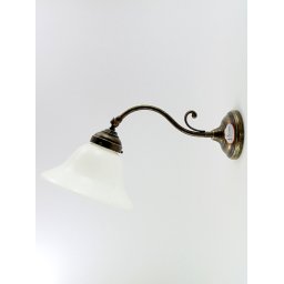 Applique ottone e vetro am23