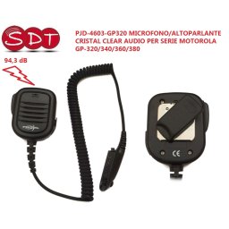 PJD-4603-GP320 MICROFONO/ALTOPARLANTE CRISTAL CLEAR AUDIO PER SERIE MOTOROLA GP-320/340/360/380