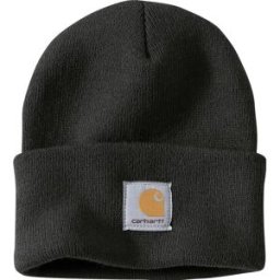 Hat Cap Beanie Logo Work Ski Adjustable Brown Mens