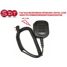 PJD-4602 MICROFONO/ALTOPARLANTE CRISTAL CLEAR AUDIO PER KENWOOD/WOUXUN/POLMAR/BAOFENG