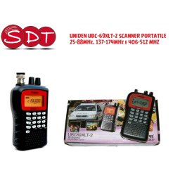 UBC-69XLT-2 UNIDEN SCANNER PORTATILE 25-88MHz, 137-174MHz e 406-512 MHZ