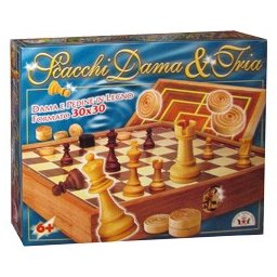 Scacchi Dama E Tria In Legno