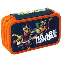 Astuccio Triplo Turtles Arancio
