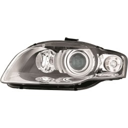Faro fanale proiettore anteriore XENON HID destro AUDI A4 berlina Avant Cabrio, 10/2006-11/2007 D1S+H7 no luce curva adattiva freccia bianca