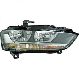 Faro fanale proiettore anteriore sinistro AUDI A4, 2011-2015 berlina Avant, CARELLO AL, H7+H7 con motorino regolazione elettrica