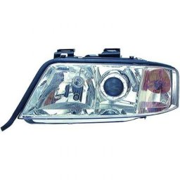 Faro fanale proiettore anteriore XENON HID sinistro AUDI A6 1997-09/1999 D2S-H7 per regolazione elettrica