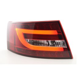 Set fari fanali posteriori TUNING sportivi AUDI A6, 2004-2008 berlina, LED LIGHTBAR rosso bianco per vetture a LED