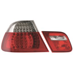 Set fari fanali posteriori TUNING BMW Serie 3 E46 Coupè 1999-2003 LED rosso bianco look M3