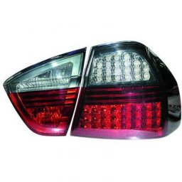 Set fari fanali posteriori TUNING BMW Serie 3 E90 berlina 2005-2008 LED rosso fumè