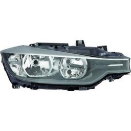 Faro fanale proiettore anteriore destro BMW Serie3 F30 F31 berlina touring, 2012-06/2015, TYC DEPO H7+H7, con motorino, con luce diurna