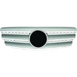 Calandra griglia TUNING MERCEDES ClasseE W211 2002-2006 cromata argento, look sportivo stile CL, con stem