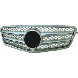 Calandra griglia TUNING MERCEDES Classe E W212 2009-2013 cromata argento, look sportivo stile CL
