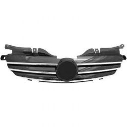 Calandra griglia TUNING MERCEDES SLK R170 1996-2004 nera con listelli cromati, look CL