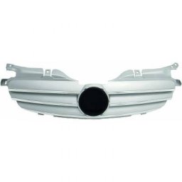 Calandra griglia TUNING MERCEDES SLK R170 1996-2004 argento con listelli cromati, look CL