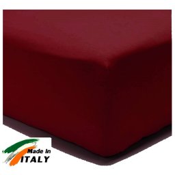 Lenzuolo Angolo con Elastici Francese Prodotto italiano in Percalle BORDEAUX