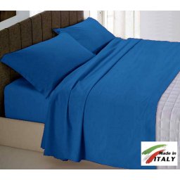 Completo Lenzuola Letto Matrimoniale Maxi Prodotto Italiano Cotone Di Percalle AVIO