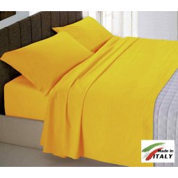 Parure Sacco Copripiumino Una Piazza Made in Italy Puro Cotone di Percalle OCRA