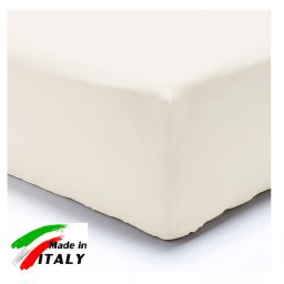 Lenzuolo Angolo con Elastici Una Piazza Maxi Lenzuoli Made in Italy Cotone BIANCO