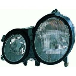 Faro fanale proiettore anteriore destro MERCEDES Classe E W210 1999-2002 HELLA H7+H7 per regolazione elettrica