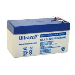 Batteria al Piombo AGM Professionale UL1.3-12 Ultracell UK 12V DC 1.3AH