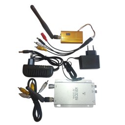 Kit Trasmettitori Wireless Trasmettitore e Ricevitore Senza Fili 1.2Ghz 1.0W 12Ch