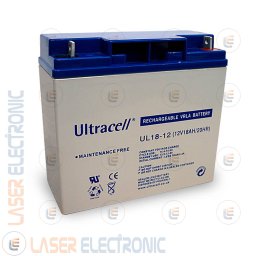 Batteria al Piombo AGM Professionale UL18-12 Ultracell UK 12V DC 18.0AH 18AH