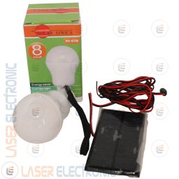 Kit Energia Lampadina a Led Ricaricabile con Pannello Solare 0.8W