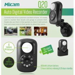 Mini Micro Telecamera Nascosta Micam Q20 Video Recorder Motion Detection