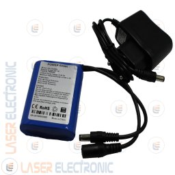 Pacco Batteria a Litio 12V 2.0ah Celle AAA con Charger Li-ion 12.6v 0.5ah