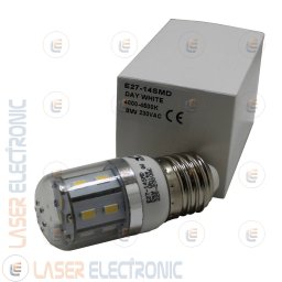 Lampadina a Led 8W E27 Attacco Normale SMD5630 Bianco Naturale 4500K