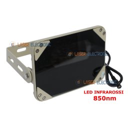 FARETTO ILLUMINATORE A LED INFRAROSSI SE8-45-C-IR 12VDC VISIONE NOTTURNA 80 METRI