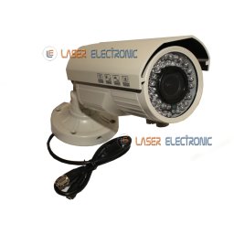 Telecamera Bianca Waterproof HD Cmos Sony 1200TVL Visione Notturna 45MT