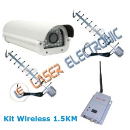 Kit Telecamera Wireless Barn Camera a Lungo Raggio 1.5Km 1.2GHZ 1.0Watt