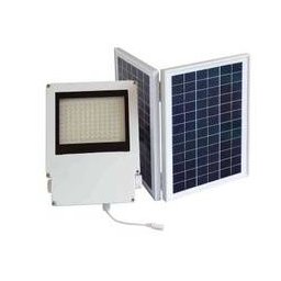 KIT IMPIANTO FARO SOLARE FARETTO A 108 LED CON PANNELLO 20W E BATTERIA 7Ah