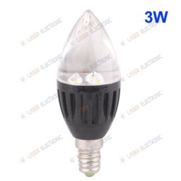 Lampadina a Led Bianco Caldo Attacco E14 - High Power 3X1W 3 Watt 220 Volt