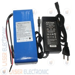 Batteria a Litio per Bici Elettrica Scooter 36V 37V DC 8AH 8000mA max Discarge 20A